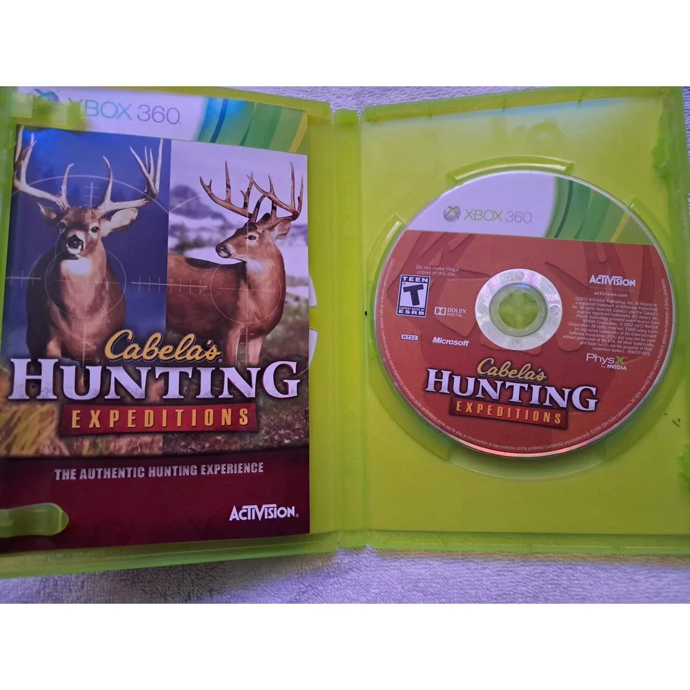 Cabelas Hunting Expeditions Xbox 360 Game Activision Complete with Manual